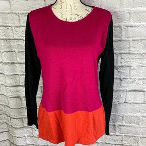 Weill Colorblock Sweater - Wool/Cashmere/Angora blend